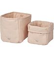 MarMar Storage Baskets - 2-Pack - 25x17/20x15 cm - Beige Rose
