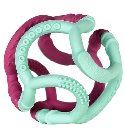 OgoBolli Teether Ball - Rubber - Purple/Blue