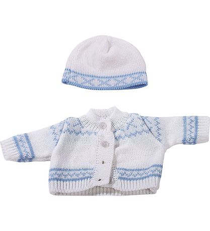 Götz Doll Clothes - Blouse/Beanie - 30-33cm - Blue Norway