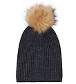 Name It Mütze - Strick - Wolle - Blue - Graphitblau