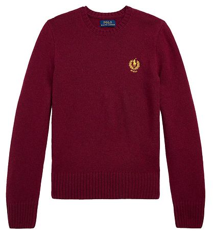 Polo Ralph Lauren Blússa - Ull - Klassík II - Rautt Polo Ralph Lauren Blússa - Ull - Klassík II - Rautt