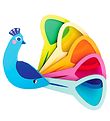 Tender Leaf Wooden Toy - Peacock Colors Tender Leaf Wooden Toy - Peacock Colors
