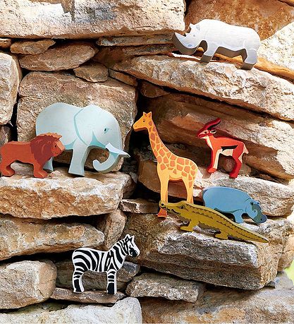 Tender Leaf Wooden Toy - 8 Savannah Animals