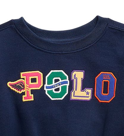 Polo Ralph Lauren Sweatshirt - Navy w. Text Polo Ralph Lauren Sweatshirt - Navy w. Text