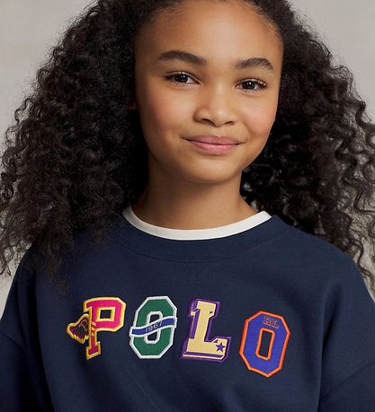 Polo Ralph Lauren Sweatshirt - Navy w. Text Polo Ralph Lauren Sweatshirt - Navy w. Text