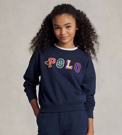 Polo Ralph Lauren Sweatshirt - Navy w. Text Polo Ralph Lauren Sweatshirt - Navy w. Text