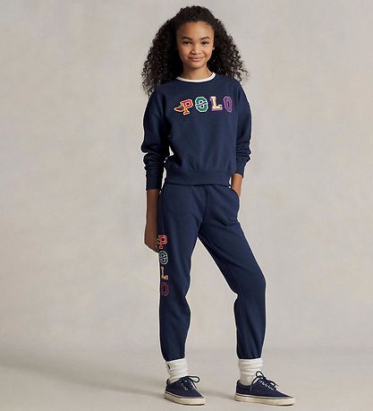 Polo Ralph Lauren Sweatshirt - Navy w. Text Polo Ralph Lauren Sweatshirt - Navy w. Text