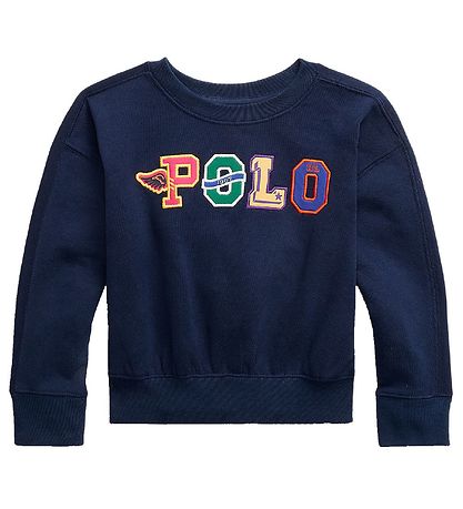 Polo Ralph Lauren Sweatshirt - Navy w. Text Polo Ralph Lauren Sweatshirt - Navy w. Text