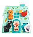 Djeco Puzzle - Wood - 5 Bricks - Mouki Djeco Puzzle - Wood - 5 Bricks - Mouki