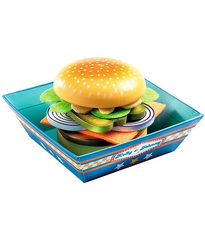 Djeco Leketøy - Wood - Burgermeny