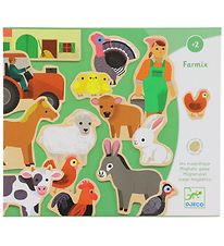 Djeco Magnet Board Game Game - 24 Bricks - Farmix Djeco Magnet Board Game Game - 24 Bricks - Farmix