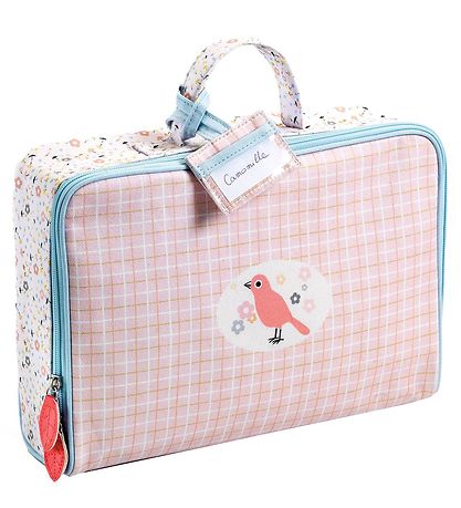 Accessoires de Poupée Djeco - Valise - Rose Clair/Vert