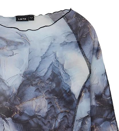 LMTD Blouse - Mesh - NlfNarble - Navy Blazer LMTD Blouse - Mesh - NlfNarble - Navy Blazer