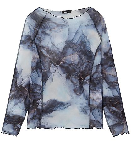 LMTD Blouse - Mesh - NlfNarble - Navy Blazer LMTD Blouse - Mesh - NlfNarble - Navy Blazer