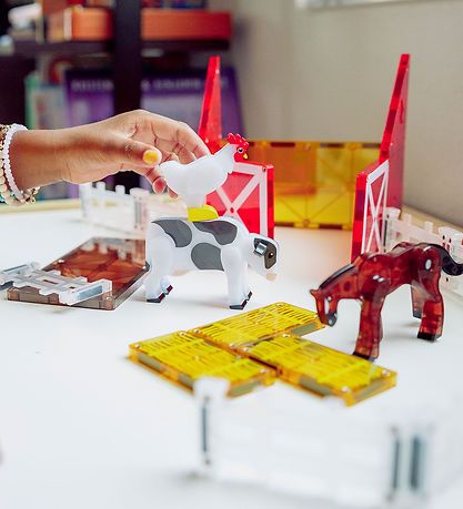 Magna-Tiles Magnet set - 25 Parts - Farm Animals