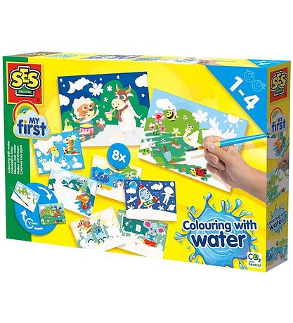 SES Creative Maalaussarja - Ensimmäinen - Maalaa vedellä - Piilo