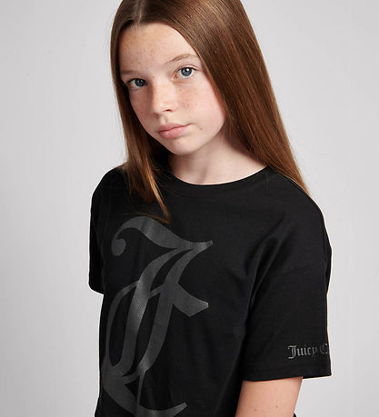Juicy Couture T-skjorte - Beskåret - Black