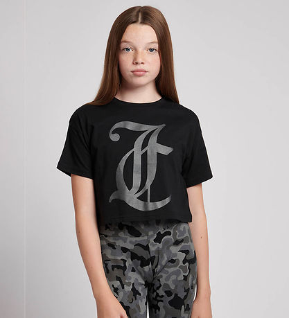 Juicy Couture T-skjorte - Beskåret - Black