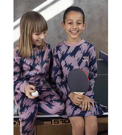 Hummel Dress - hmlEmerson - Black Iris/Pink