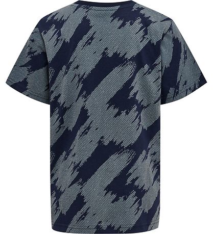 Hummel T-shirt - hmlZion - Black Iris/Dusty Blue