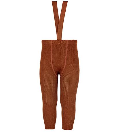 Condor Leggings m. Seler - Ull/Akryl - Terrakotta