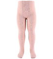 Collants Condor - Viscose - Rib - Rose av. Brillant
