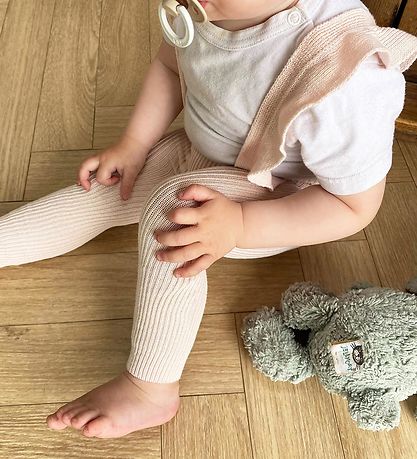 Condor Leggings w. Suspenders - Rib - Pink
