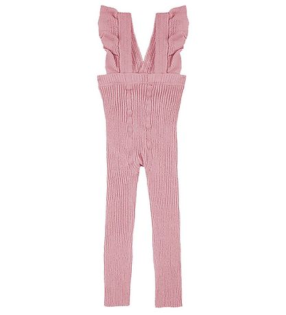 Condor Leggings w. Suspenders - Rib - Pink