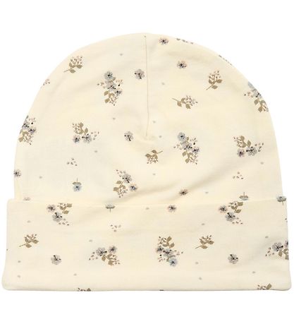 Petit by Sofie Schnoor Beanie - Antique White w. Flowers