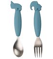 Done by Deer Cutlery - 2-Pack - Blue Done by Deer Cutlery - 2-Pack - Blue