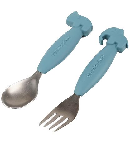 Done by Deer Cutlery - 2-Pack - Blue Done by Deer Cutlery - 2-Pack - Blue
