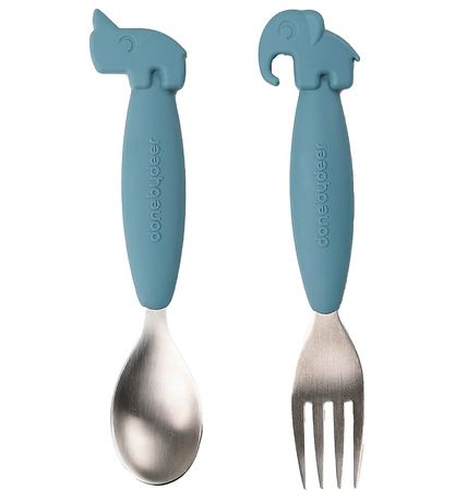 Done by Deer Cutlery - 2-Pack - Blue Done by Deer Cutlery - 2-Pack - Blue