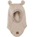 Cagoule Mikk-Line - Laine - Mélange Offwhite av. Oreilles Cagoule Mikk-Line - Laine - Mélange Offwhite av. Oreilles