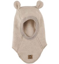 Mikk-Line Balaclava - Wool - Melange Offwhite w. Ears Mikk-Line Balaclava - Wool - Melange Offwhite w. Ears