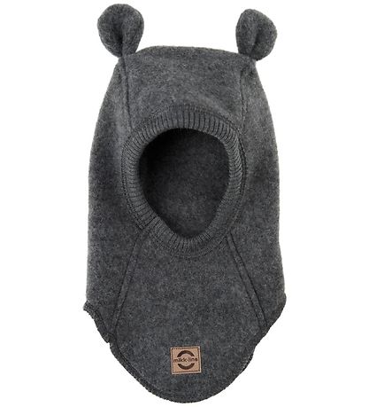 Mikk-Line Balaclava - Wool - Single Layer - Anthracite Melange w