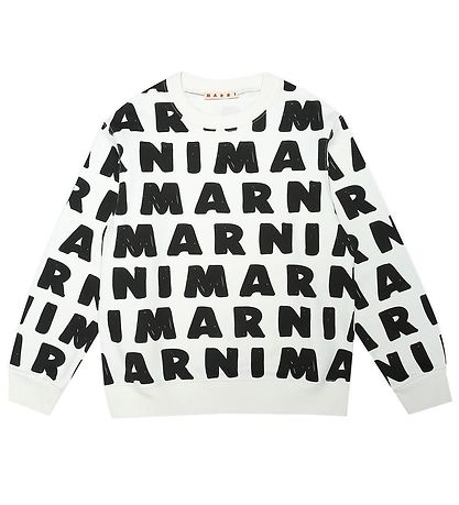 Marni Sweatshirt - Weiß m. Schwarz
