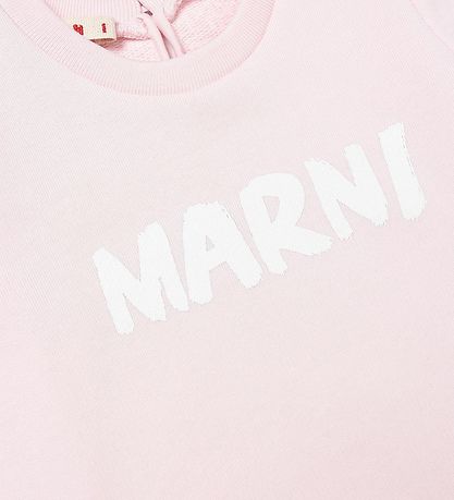 Marni Kjole - Rosa m. Hvit