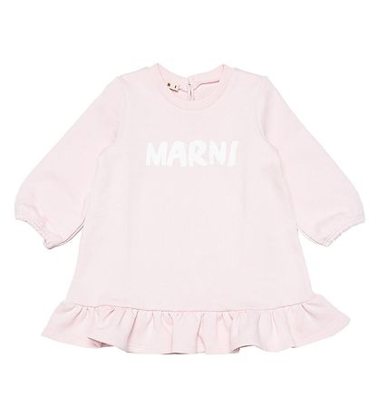 Marni Kjole - Rosa m. Hvit