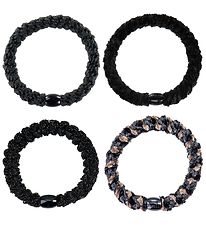 Kknekki Hair elastics - 4-Pack - Black Mix Kknekki Hair elastics - 4-Pack - Black Mix
