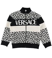 Versace Cardigan - White w. Black Versace Cardigan - White w. Black