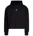 Jordan Hoodie - Cropped - Essentials Boxy - Black Jordan Hoodie - Cropped - Essentials Boxy - Black