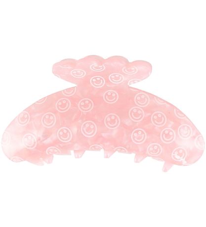 By Stær Hair clip - Asta - 10x5 cm - Smiley Pink