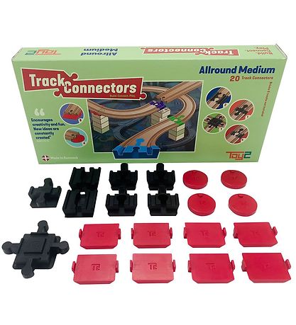 - 20 pces Toy2 Track Connectors - Polyvalent Medium+ - 20 pces Toy2 Track Connectors - Polyvalent Medium+