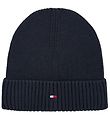 Tommy Hilfiger Beanie - Knitted - Small Flag - Navy Tommy Hilfiger Beanie - Knitted - Small Flag - Navy