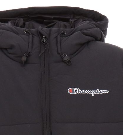 Champion Fashion Puffer Jacket - Script Logo - Black Champion Fashion Puffer Jacket - Script Logo - Black