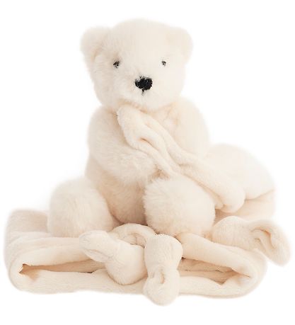 NatureZoo Snuttefilt - Isbjörn - 35x35 cm - Krämig White
