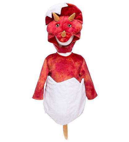 Déguisement Great Pretenders - Baby Dino Triceratops - Rouge