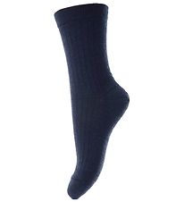 Chaussettes MP - Laine - Rib - Marine