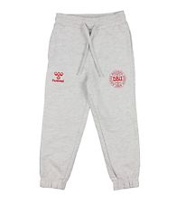 Hummel Sweatpants - DBU - hmlHonor - Light Grey Melange Hummel Sweatpants - DBU - hmlHonor - Light Grey Melange
