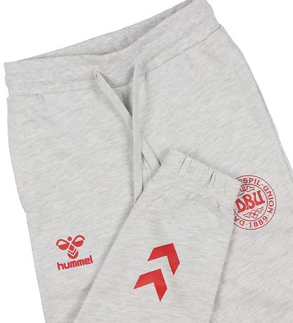 Hummel Sweatpants - DBU - hmlHonor - Light Grey Melange Hummel Sweatpants - DBU - hmlHonor - Light Grey Melange